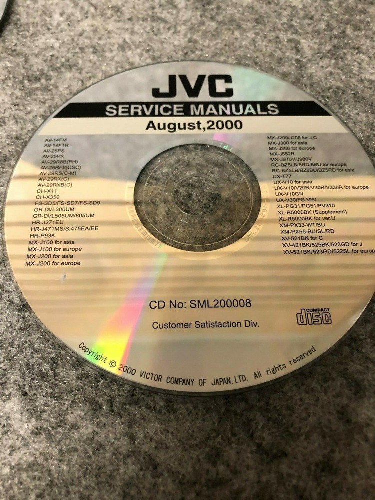 JVC CD Service Manuals