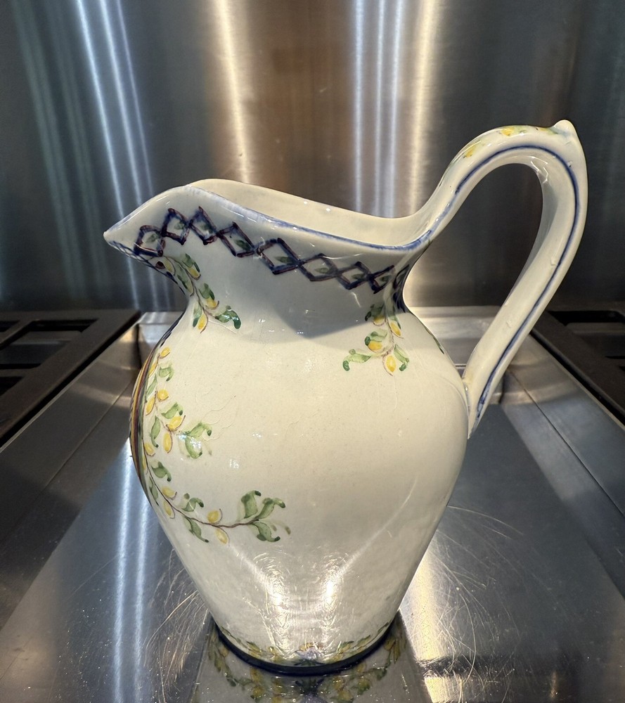 Vtg Carvalhinoho Porto Hand painted Small Pitcher