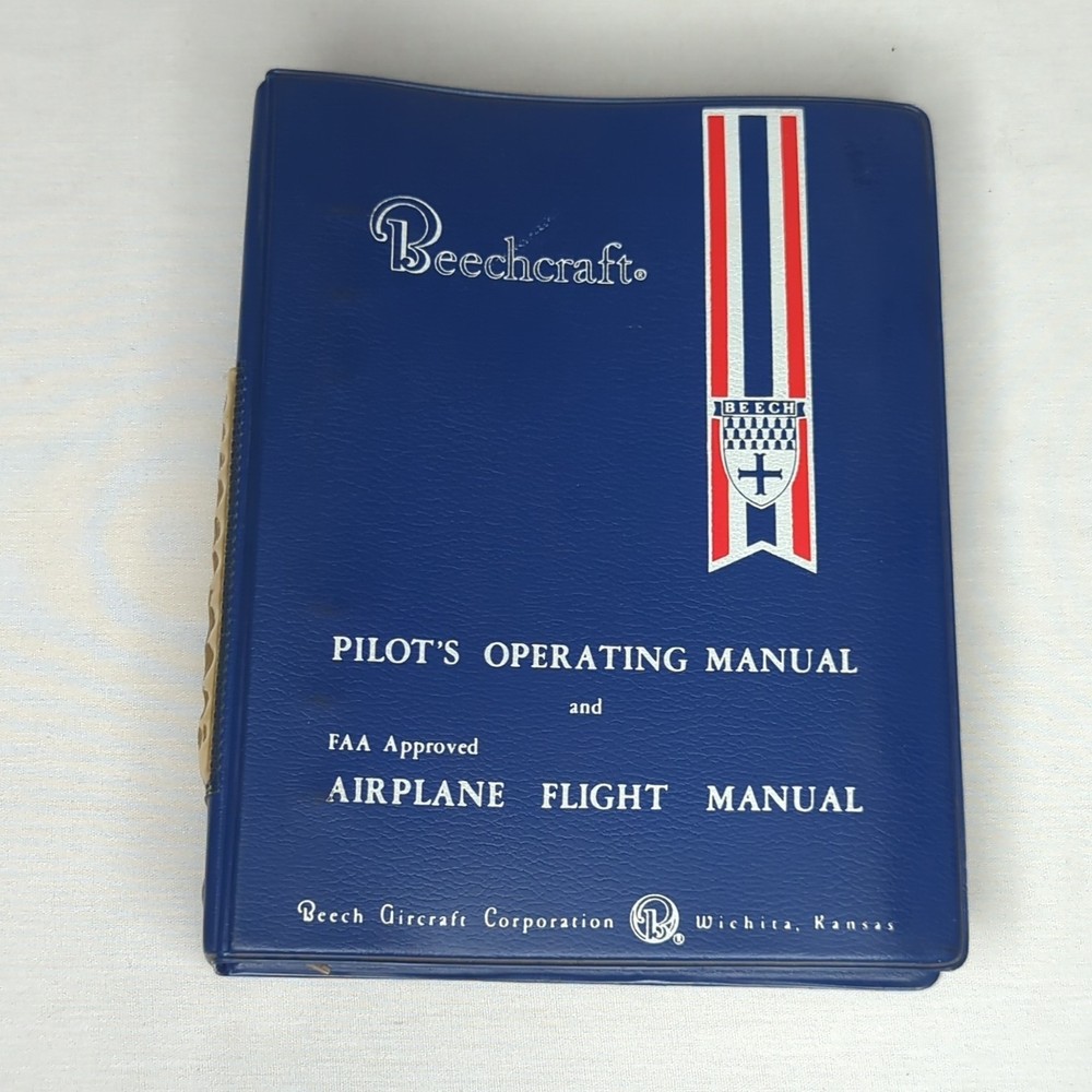 Beechcraft E55 & E55A Baron Pilot's Operating Handbook TE-938, TE-943 1973
