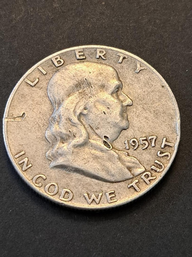 1957-D Franklin Half Dollar Coin