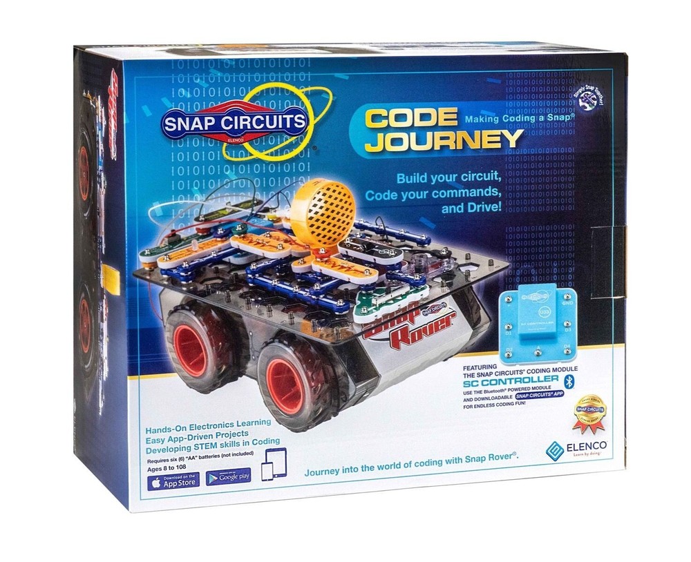 SNAP CIRCUITS SCJ404 SNAP ROVER CODING ROBOTIC CAR - LEARN CODING HAVE STEM FUN