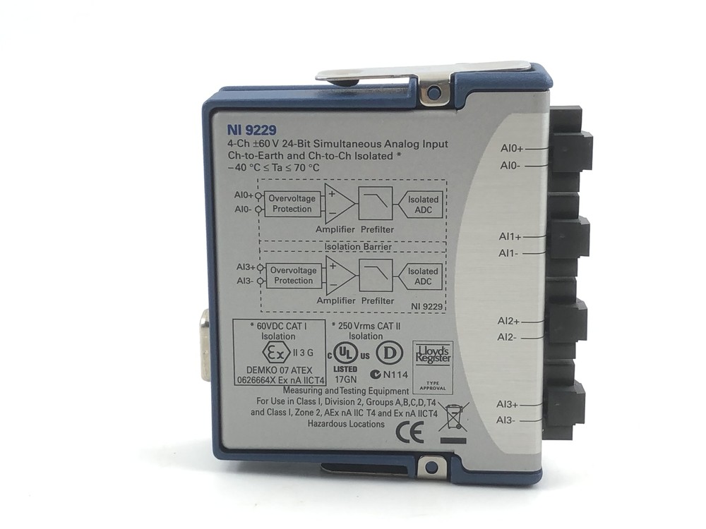 National Instruments NI 9229 cDAQ Analog Input Module, Simultaneous Sampling !
