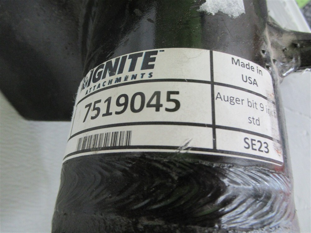 Ignite 7519045, 9" Standard Auger Bit, 50" Long, 2" Hex