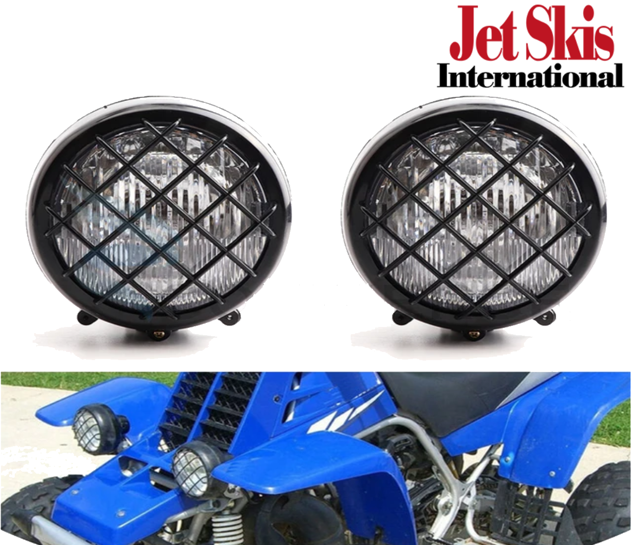 Headlight Head Light Covers Guard QTY 2 OEM Yamaha Banshee Warrior Wolverine 350