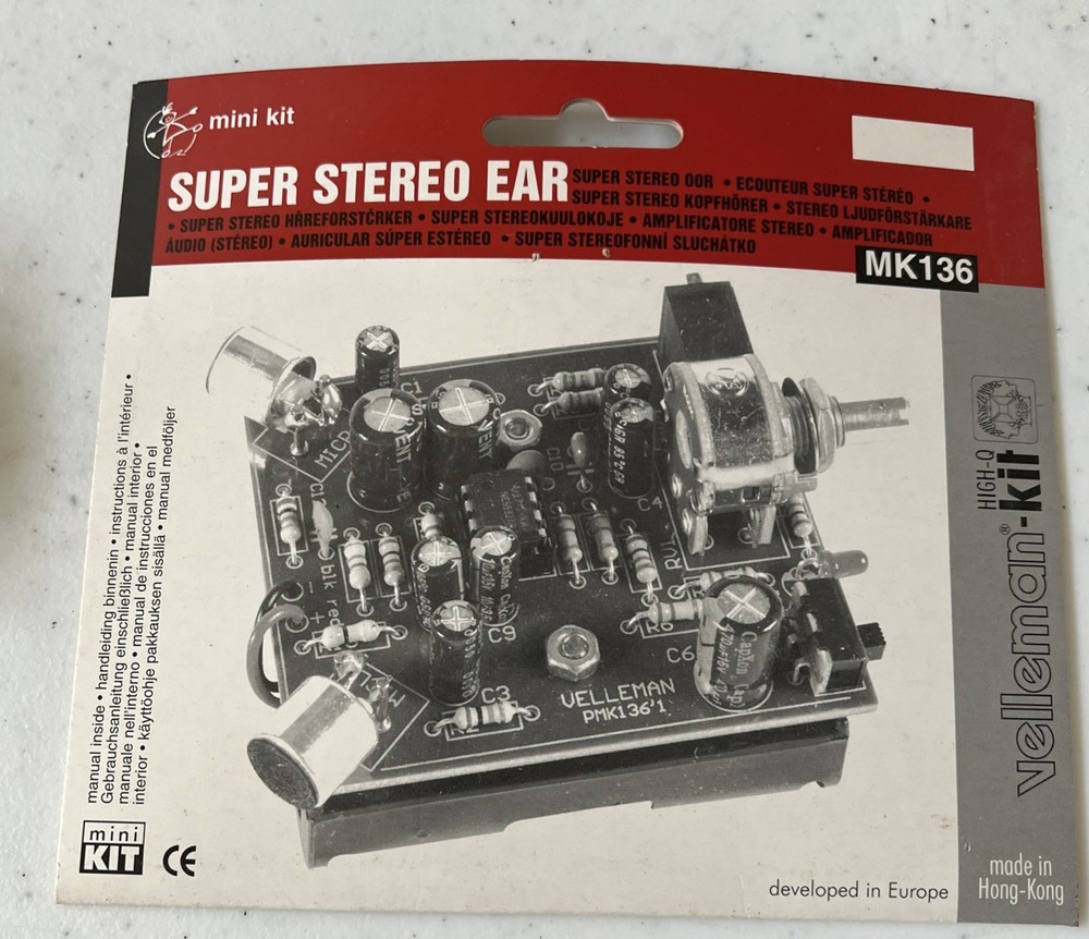 Velleman MK136 Super Stereo Ear Amplifier Kit