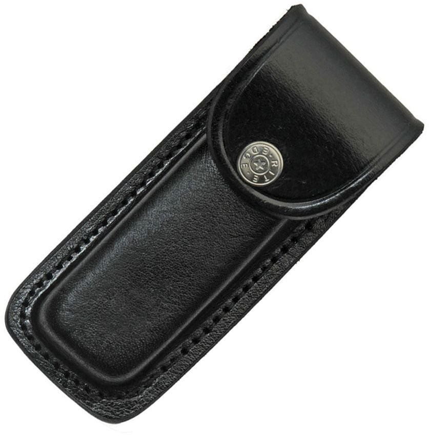Sheaths Folding Knife Sheath Black Leather 5" - SHE-6609BK