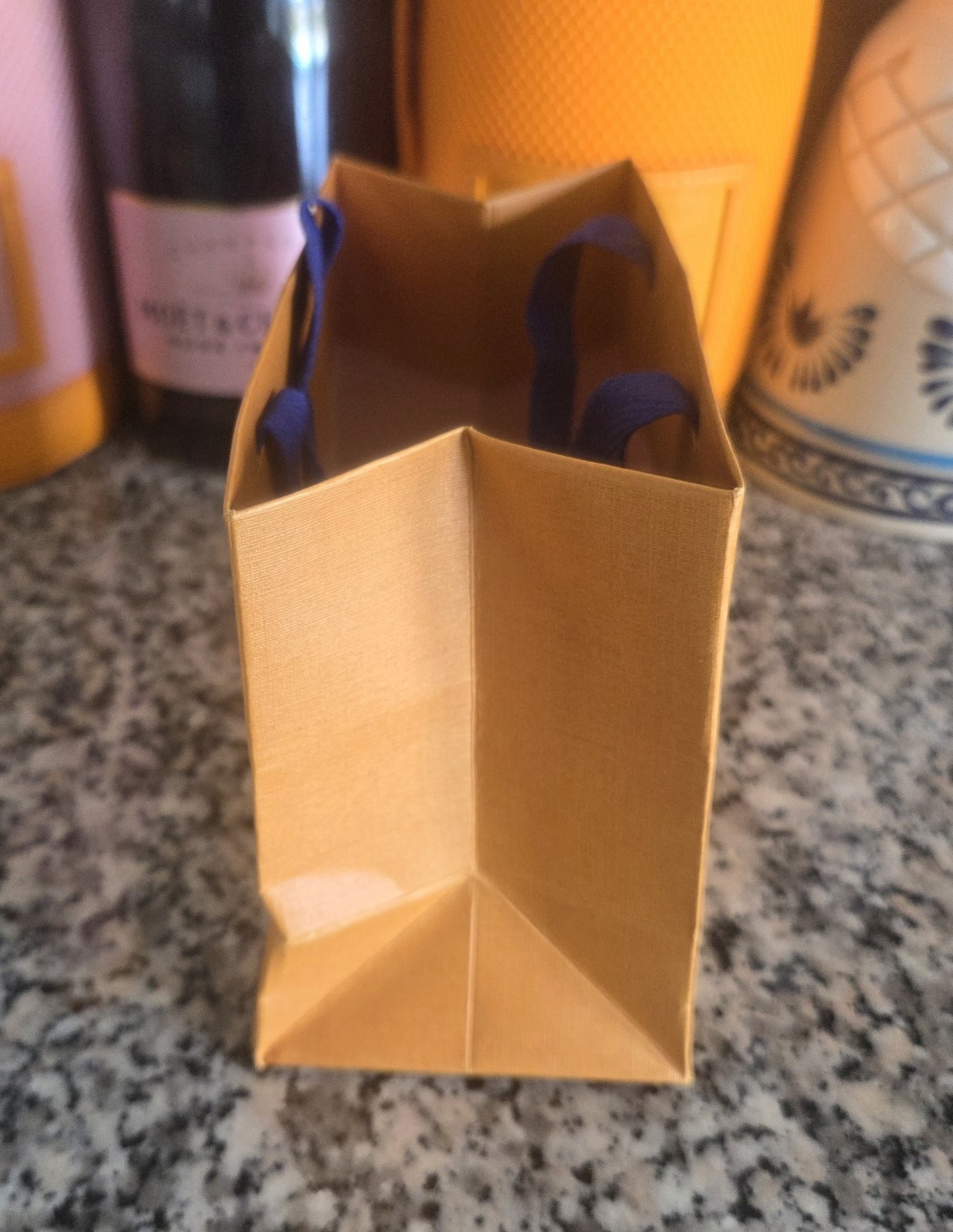 Authentic Louis Vuitton Mini Shopping Gift Paper Bag 5.5” x 4.5” x 3”. H04