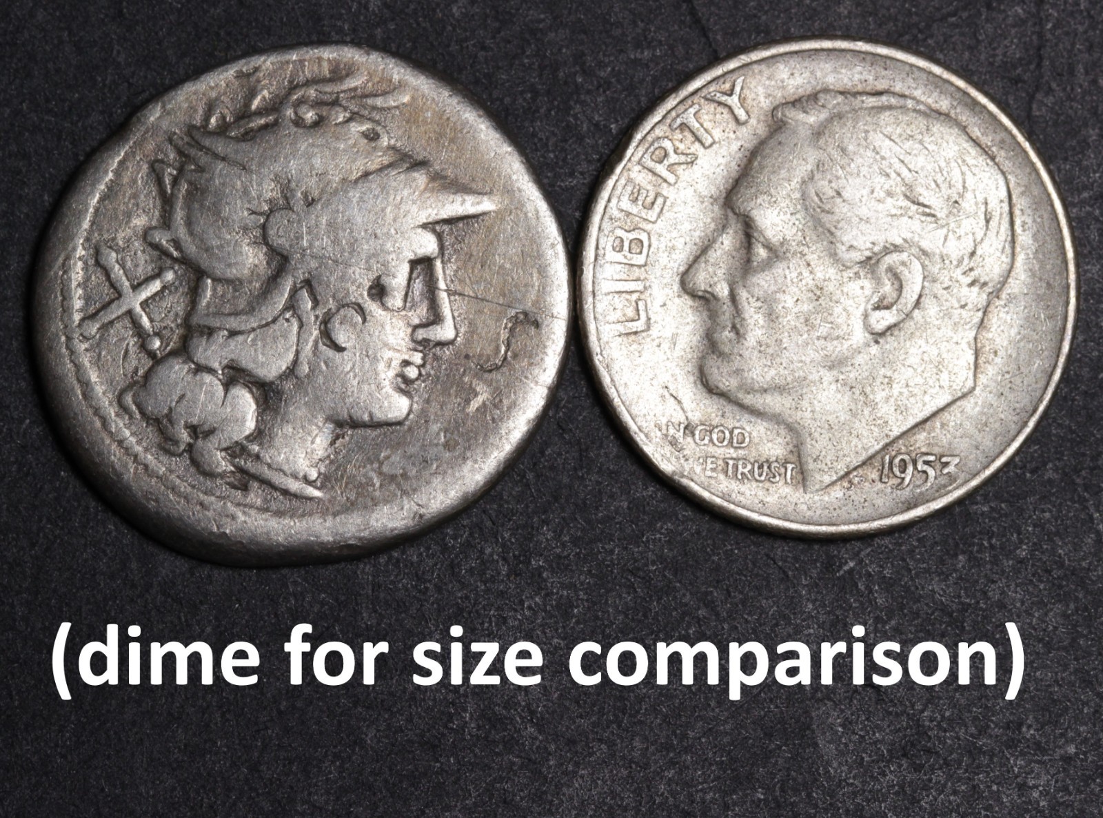 Gemini Denarius Ancient Roman Republic Silver Coin 211BC Dioscuri Roma Head