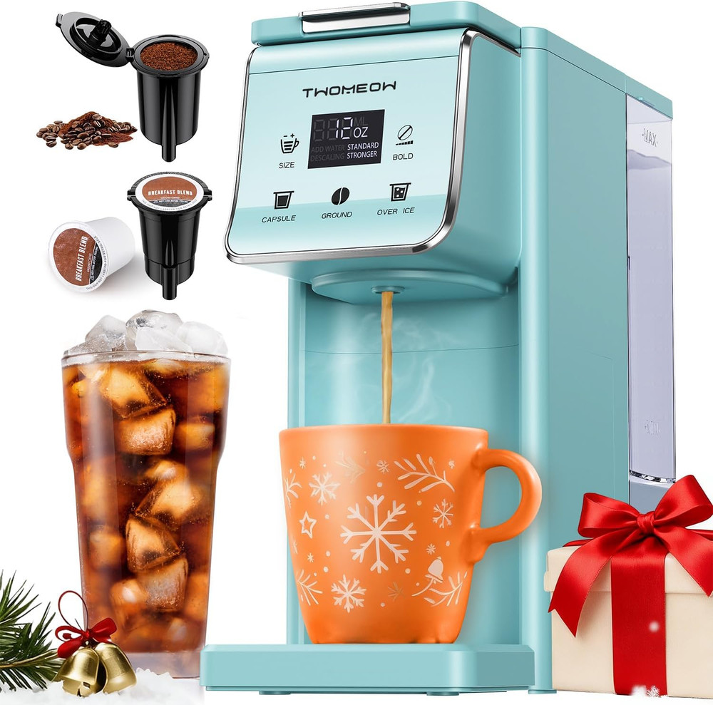 K Cup Coffee Maker with Bold Setting, Single Serve Hot & Iced Coffee Maker For