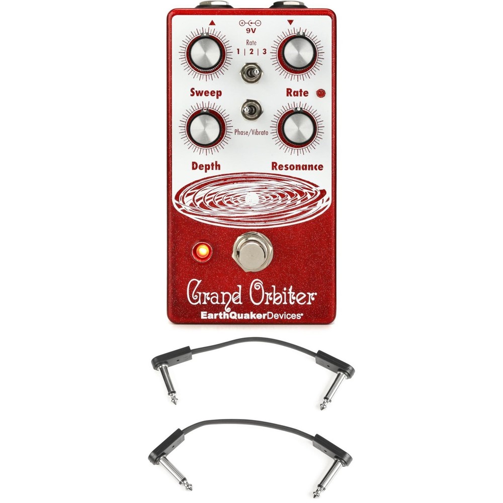 EarthQuaker Devices Grand Orbiter V3 Phaser Pedal with EBS Patch Cables