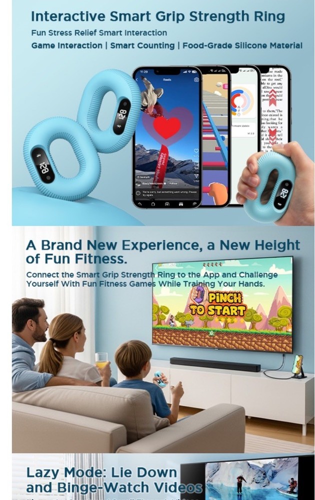 Grip Trainer, Supports Multiple Game Interaction and HID Mode Video Browsing