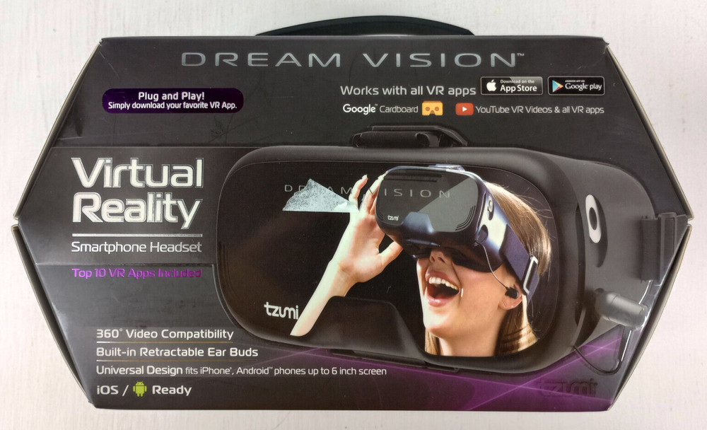 Dream Vision Virtual Reality Smartphone Headset (New Sealed Box)