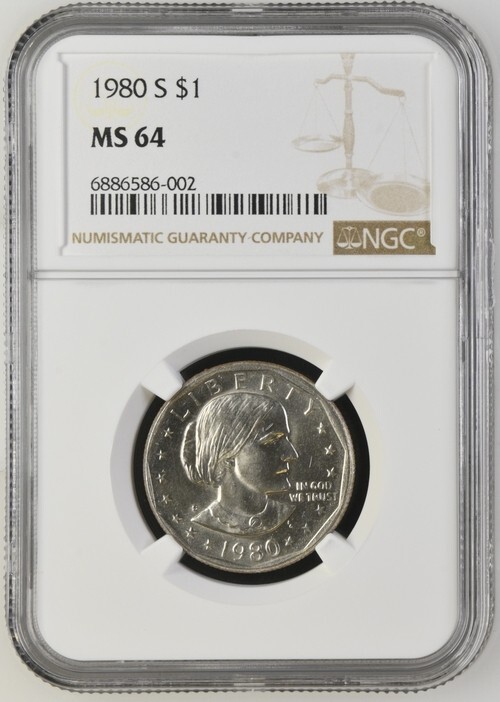1980 S Susan B Anthony $ 1 Coin
