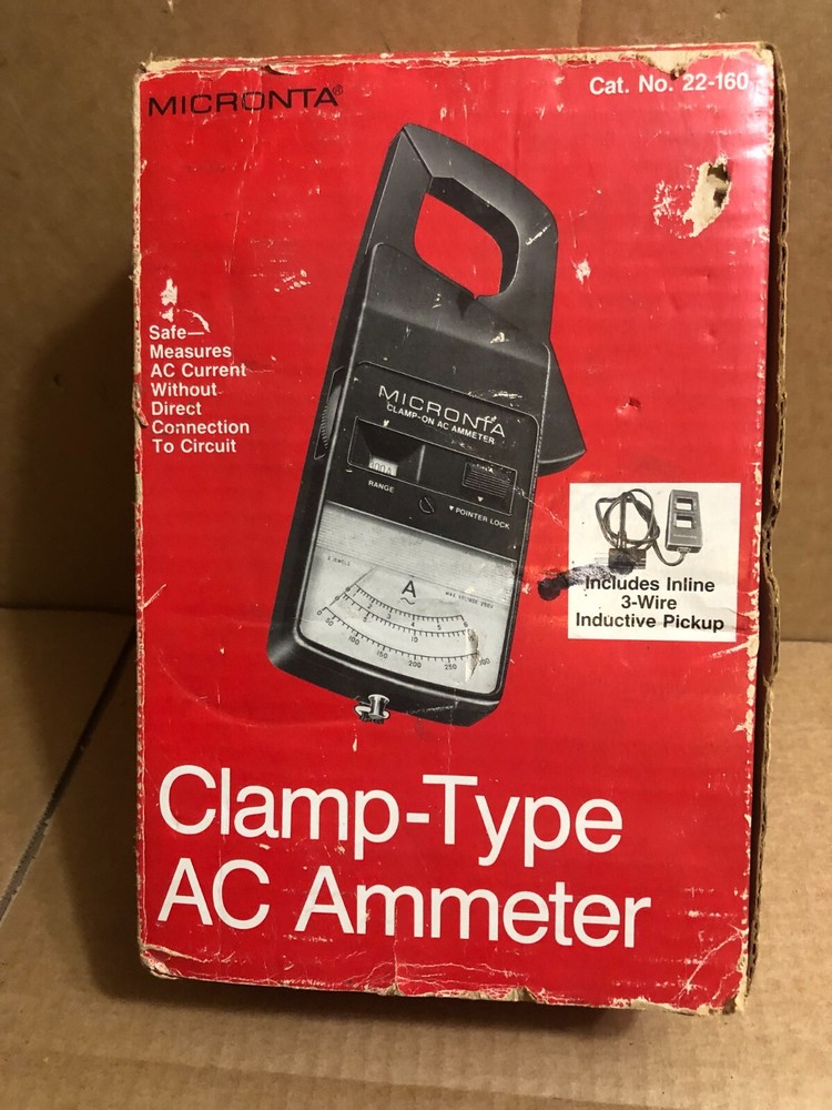 Micronta Clamp Type AC Ammeter 22-160