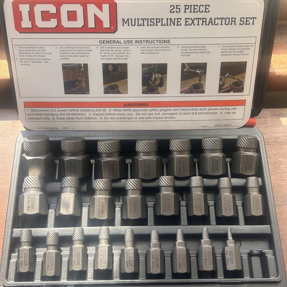 ICON Multisplane Extractor Set Pick Your Size 1/8-7/8