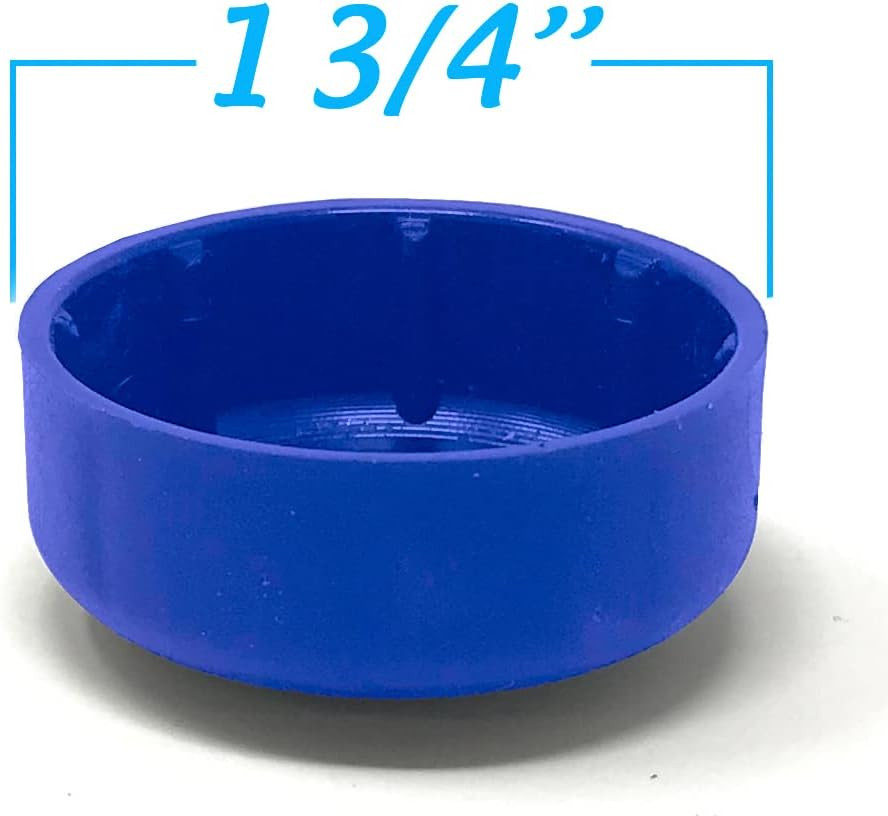 Deluxe TuffCovers Walker Glide Caps - 2 Pairs (Blue)