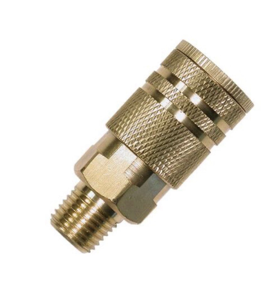 Kobalt 1/4" Industrial Brass Coupler M.