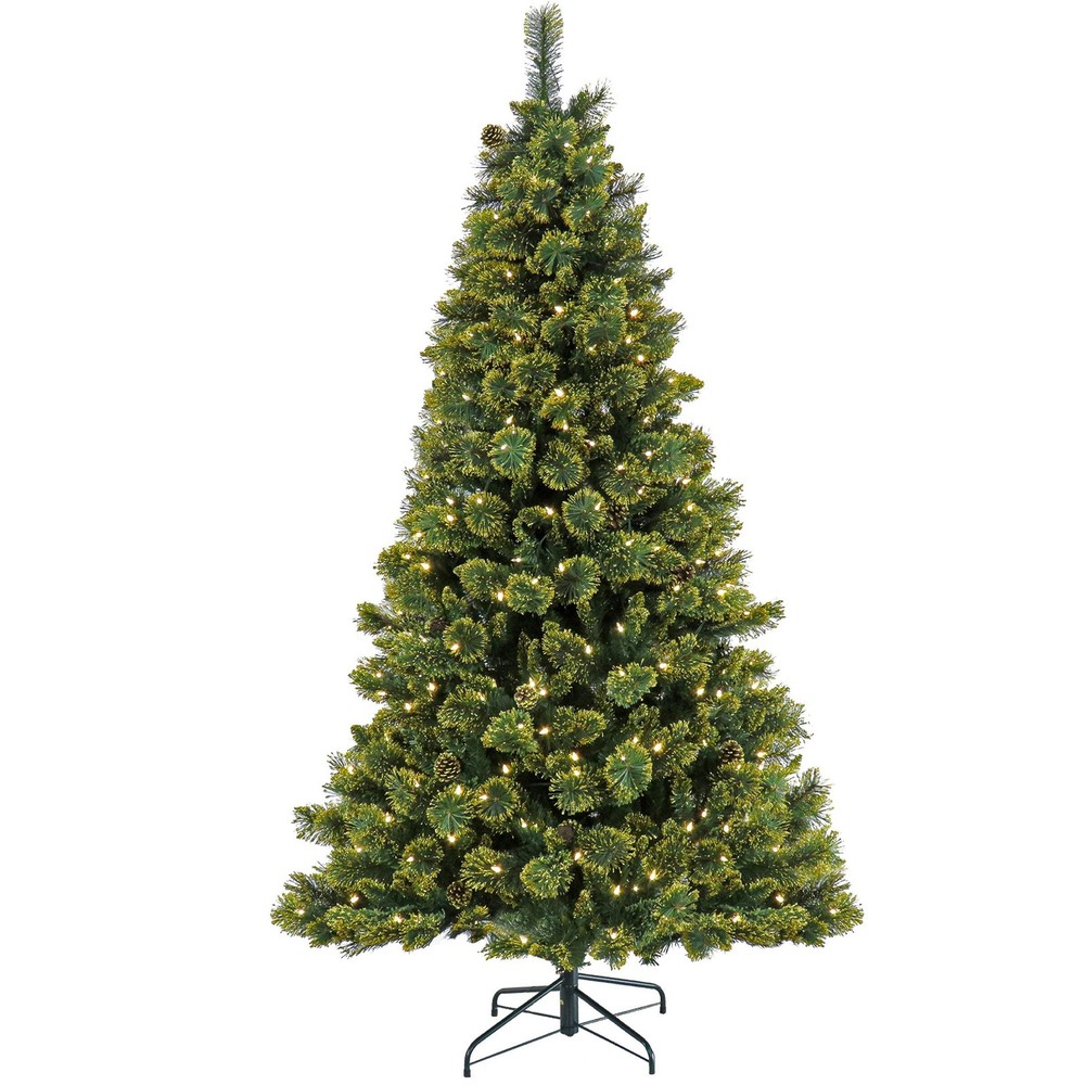 7 ft. Pre-Lit Maine Pine Tree with LED Lights, Plug-In