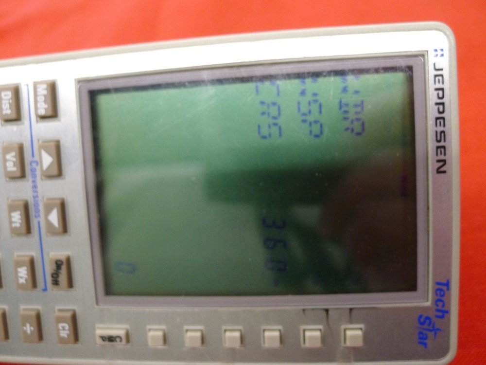 Jeppesen Tech Star electronic Airplane flight computer Tested Works