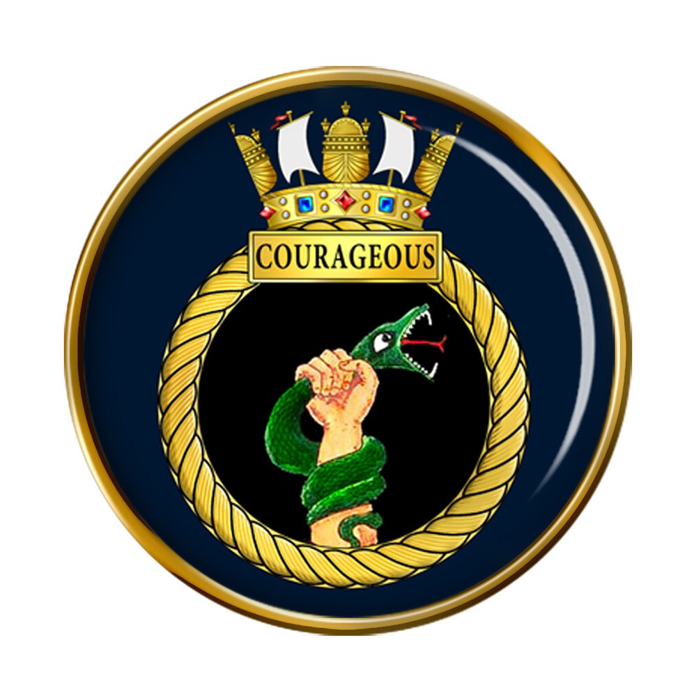 HMS Courageous, Royal Navy Pin Badge