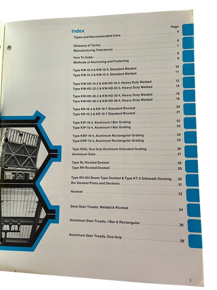 1977 Klemp Grating Data & Specification Manual Booklet