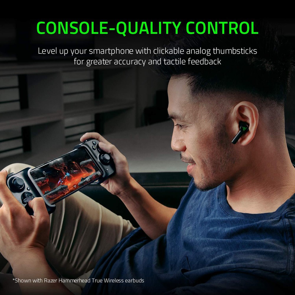 Razer rz06 Black Kishi Universal Mobile Game Controller (Open Box)