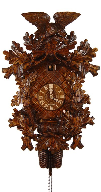Cuckoo Clock Squirrel, Eagle, Bird 2.5037.01.P NEW