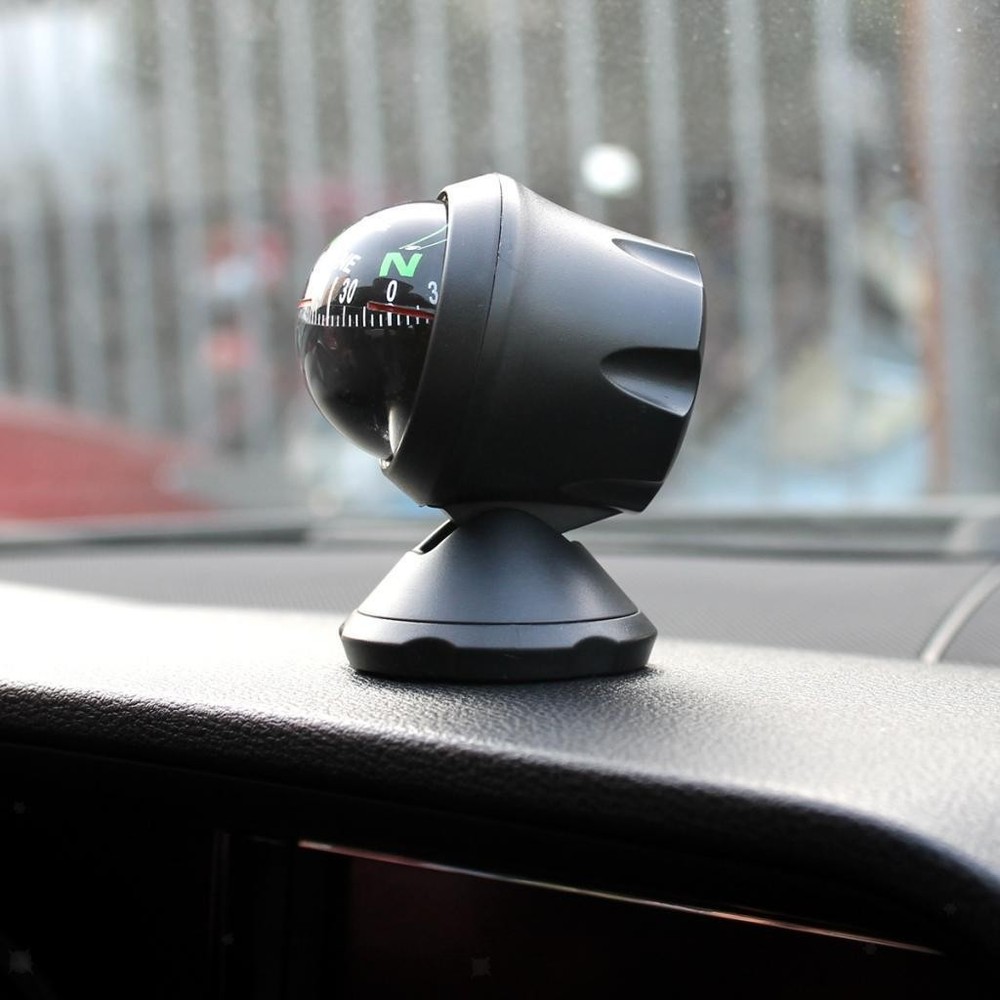 Car Compass, Black Built- Navigation for Vehicles Boat