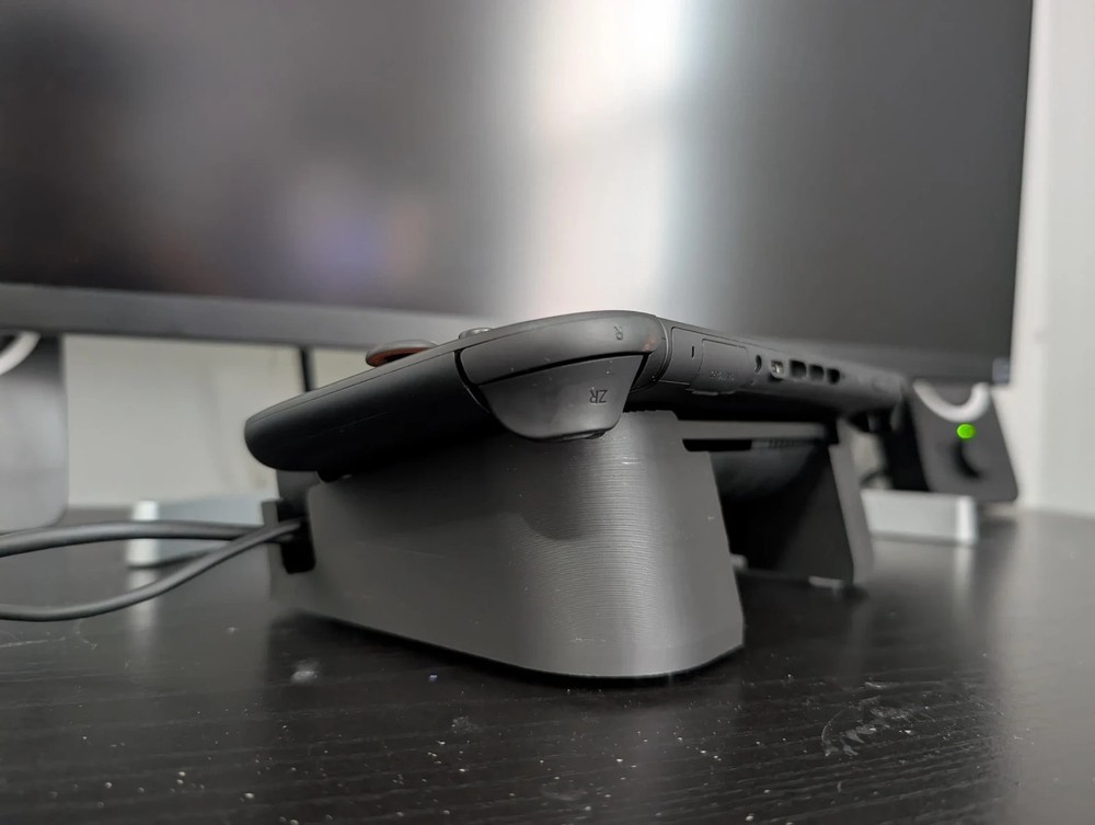 Nintendo Switch 2 Angled Horizontal Dock Stand for Shelves Quick Dock and Undock