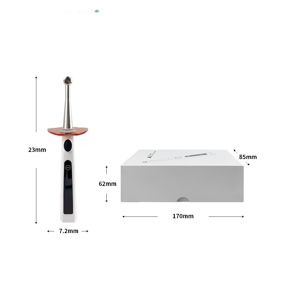 Dental Wireless LED Curing Light 1 Second Resin Cure Lamp 4 Modes 360° Source