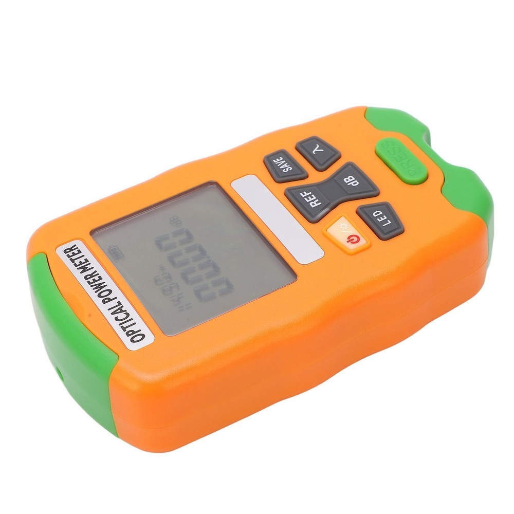 Orange Mini Fiber Optic Power Meter Fast Accurate Sensitive Robust Small
