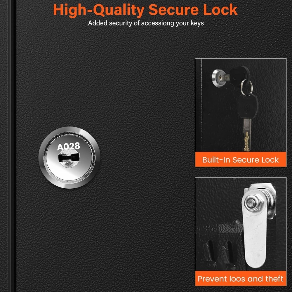 50‑Key Locking Cabinet Organizer