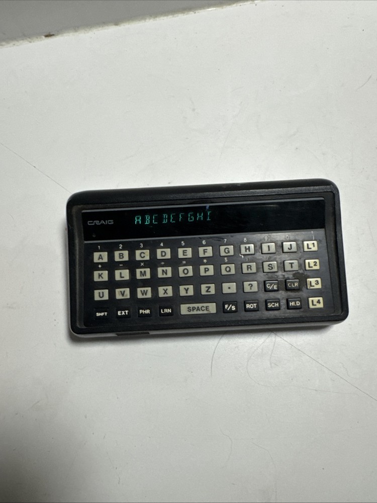 Craig M100 Translator Language Learning 1979 Tested - Powers On