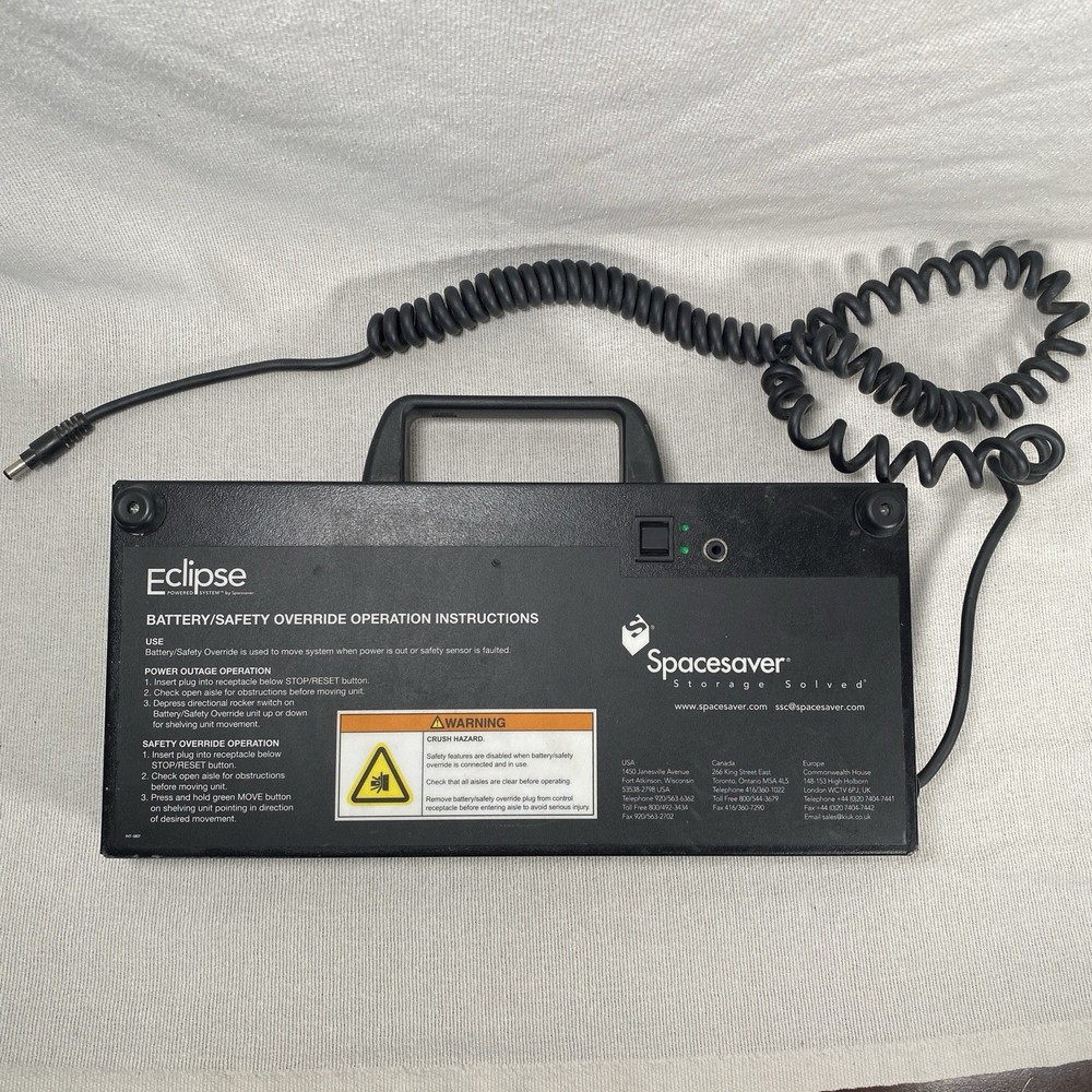 Spacesaver Eclipse Powered System Override Int-0807 900293.001