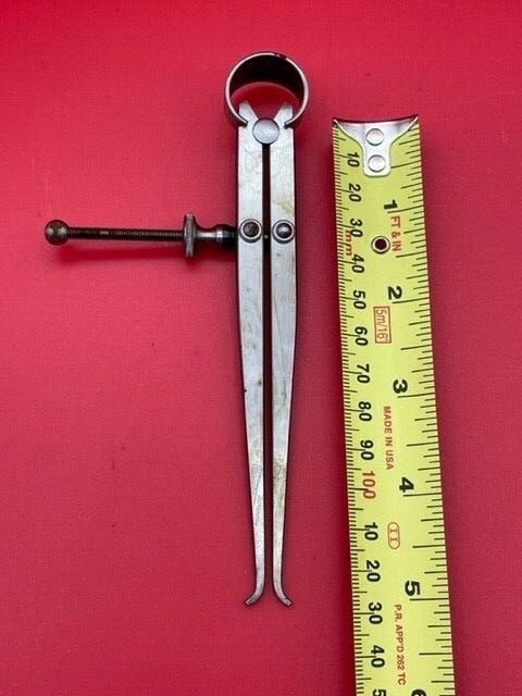 Starrett 73A-5 Yankee Spring-Type Inside Caliper, 5" Size, Solid Nut IN STOCK