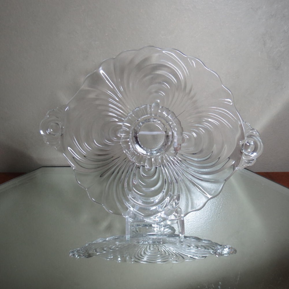 Cambridge Caprice Clear 2 Handled Tidbit Tray