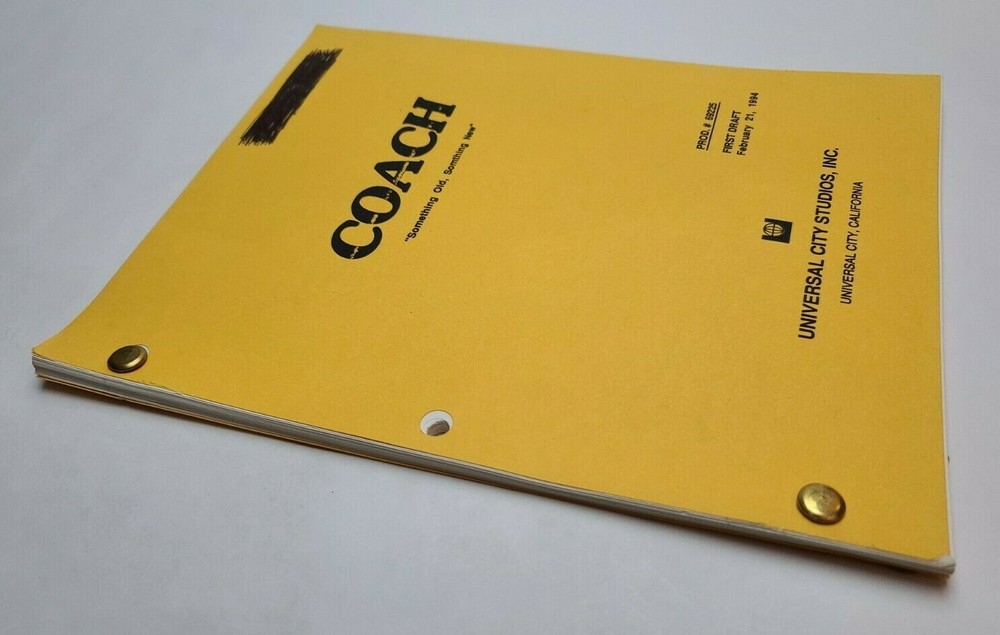 COACH / Jeremy Stevens 1994 TV Script "Something Old, Something New"