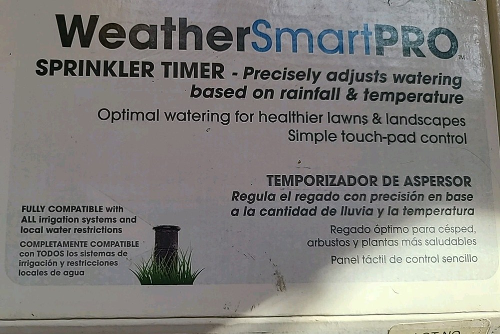 Raindrip Weather Smart Pro Sprinkler Timer Bundle Complete 6Station Box RSC600is