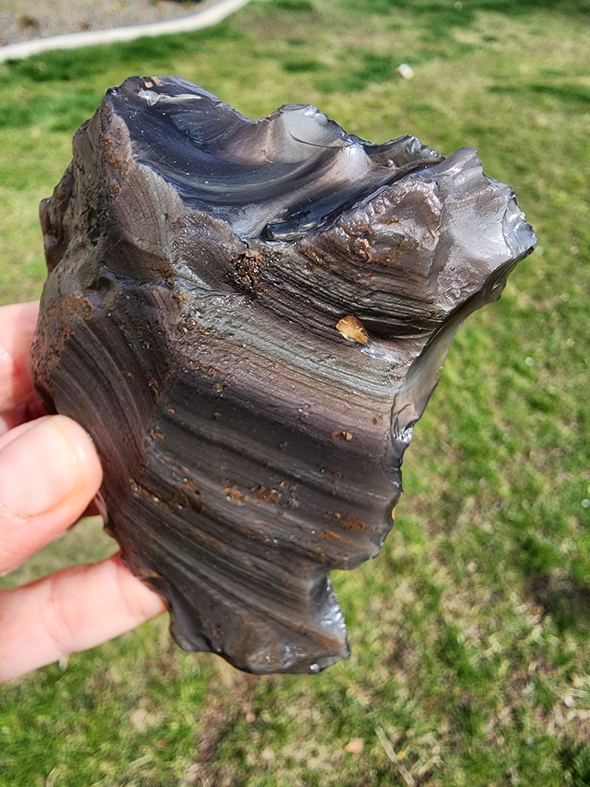 Rainbow Obsidian Natural Stone California 137.9 grams.