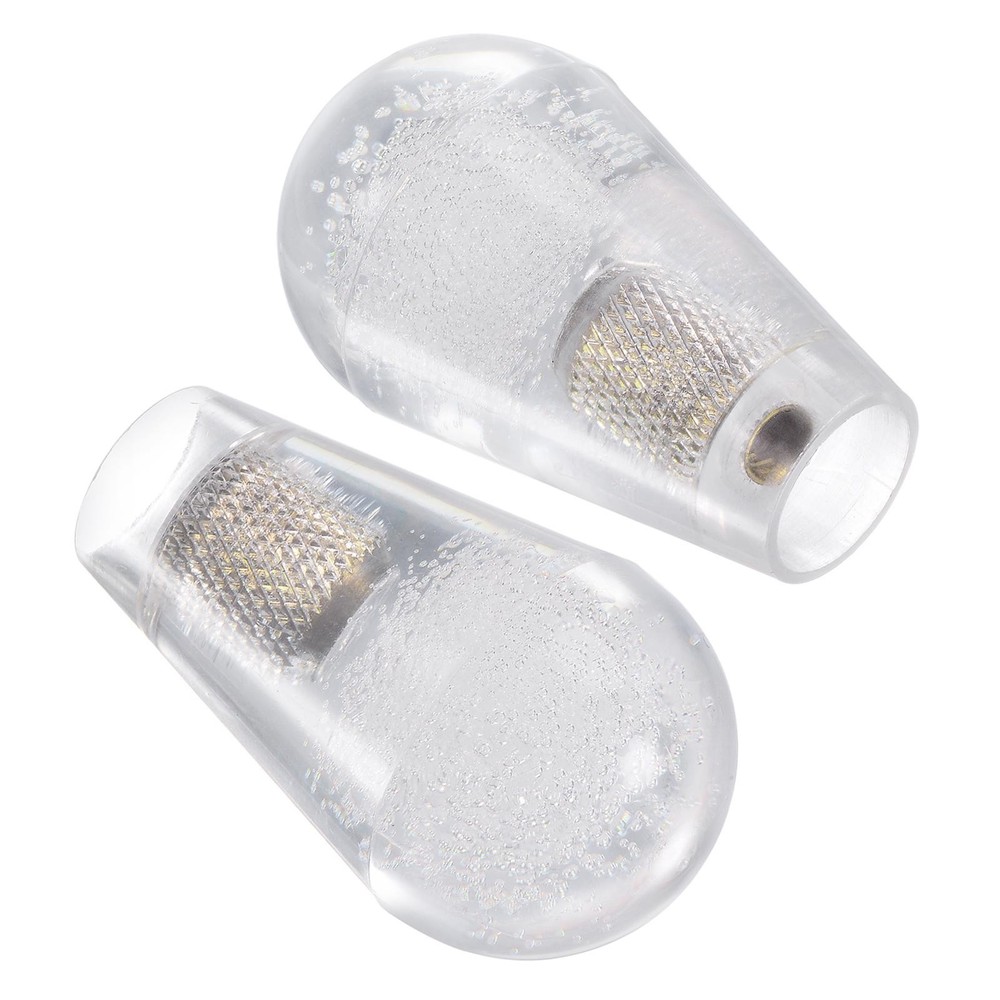 Ellipse Oval Joystick Head Ball Top Handle Arcade Game Replacement White 2pcs