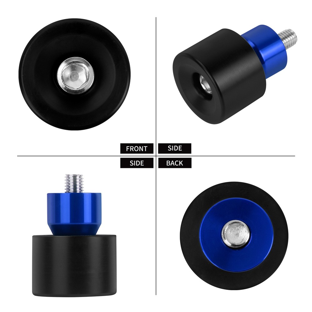 Black Blue Engine Protective Guard Crash Bars Protector M12 End Balls For Harley