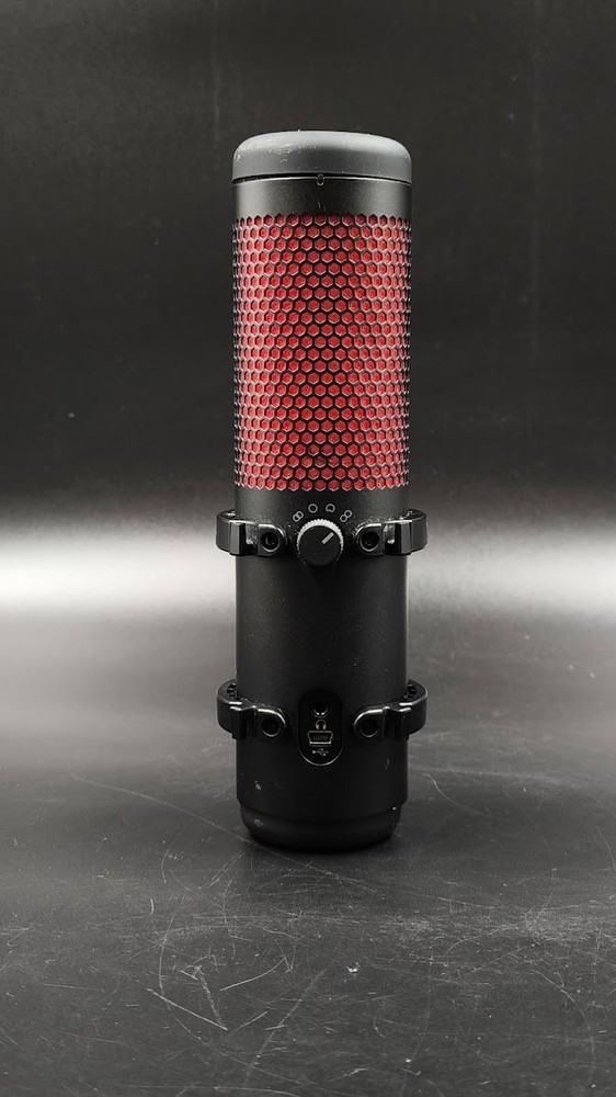 HyperX QuadCast Microphone Used Working Black/Red