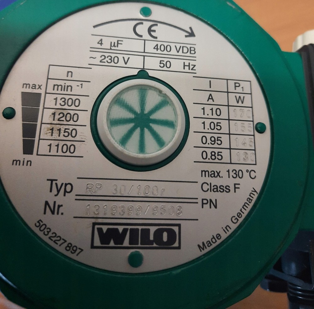 Wilo RP30/100r Pump 180mm