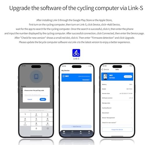Wireless Bike Computer GPS Bundle - Speedometer, Odometer, Cadence Sensor, Water