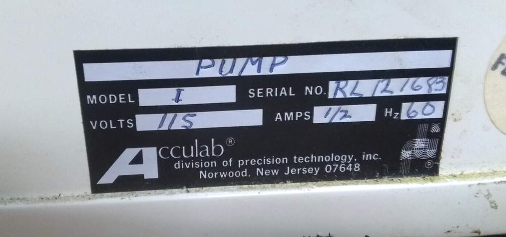 Acculab Multi-Channel Peristaltic Pump Model 1