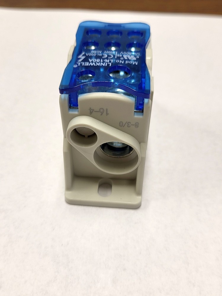 200 Amp Single Pole Power Distribution Block – 2 In/6 Out