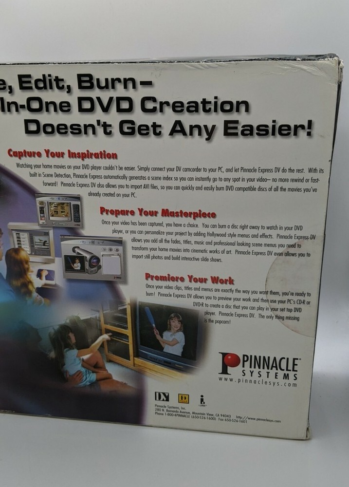 Pinnacle Express DV Open Box Sealed Content - Amazing Video Effects