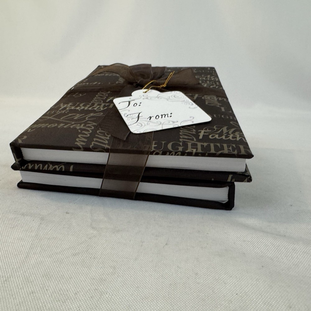 Make Your Mark MYX Brown 2ct Journal Gift Set NEW 100 Lined Sheets Fast Ship