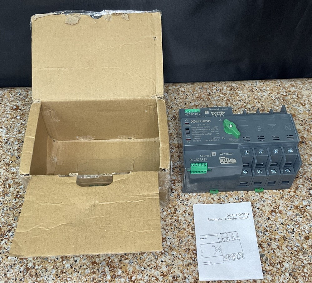 Kerwinn 100A 220V Automatic Selector Transfer Switch DPS-4P-100A