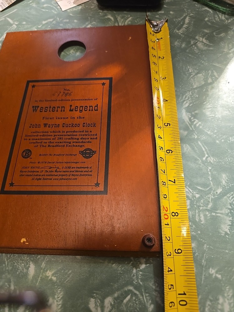 Back For A John Wayne Cuckoo Clock